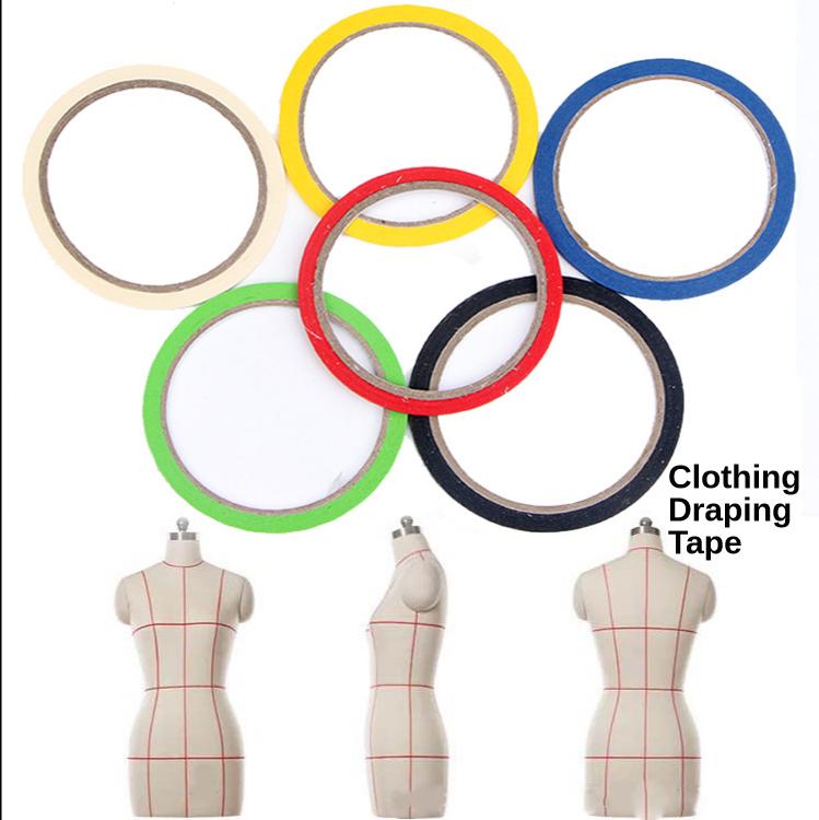 10x Draping Tape 3mm Mannequin Pattern Whiteboard Marking Tape Artist Dress  Form