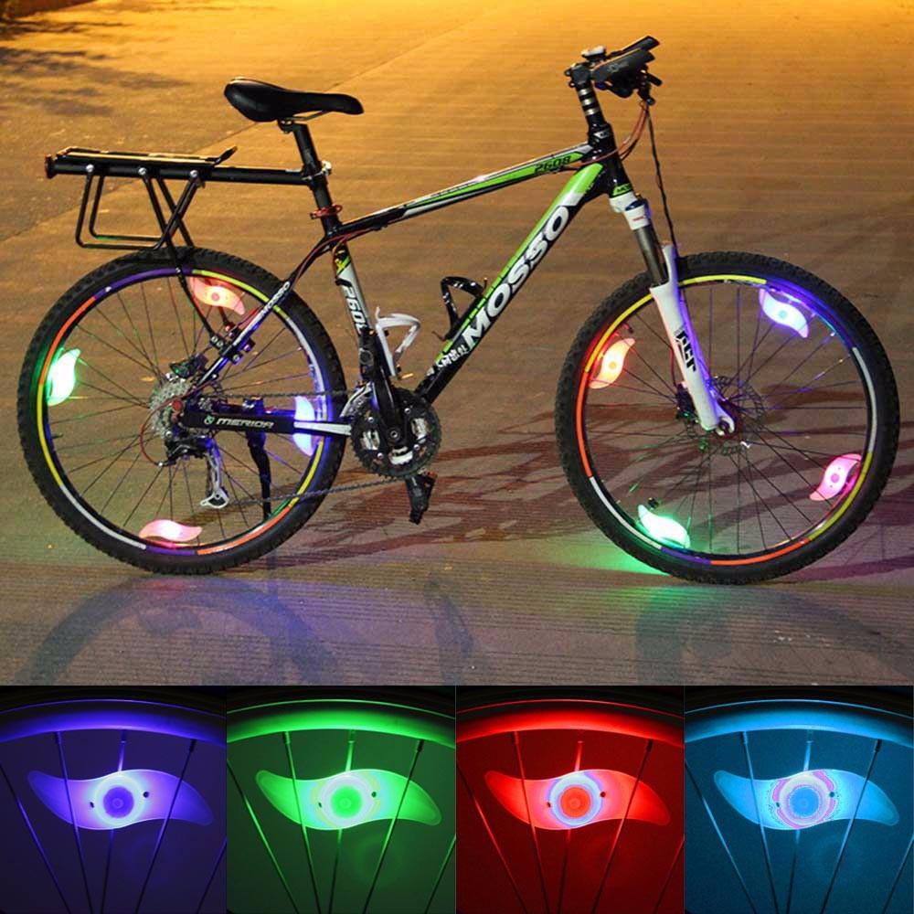 come montare le luci led per ruote bicicletta