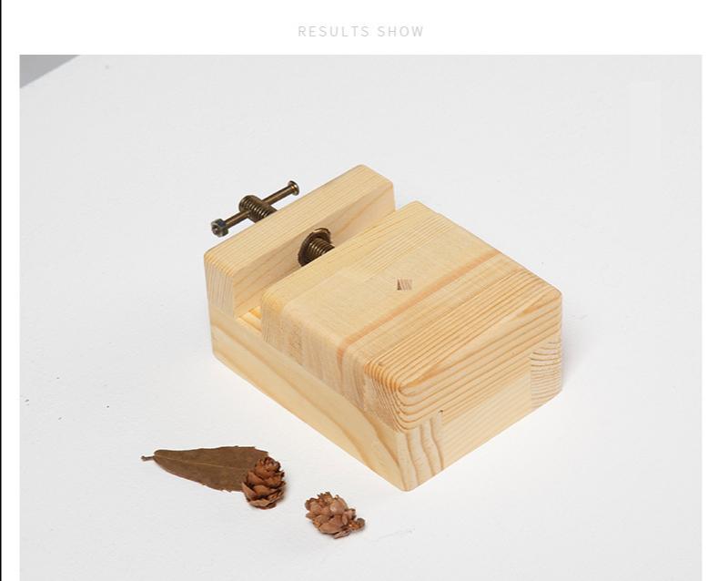 厂家供应印床 实木篆刻印床 松木印石印床 篆刻固定夹具 刻章夹具