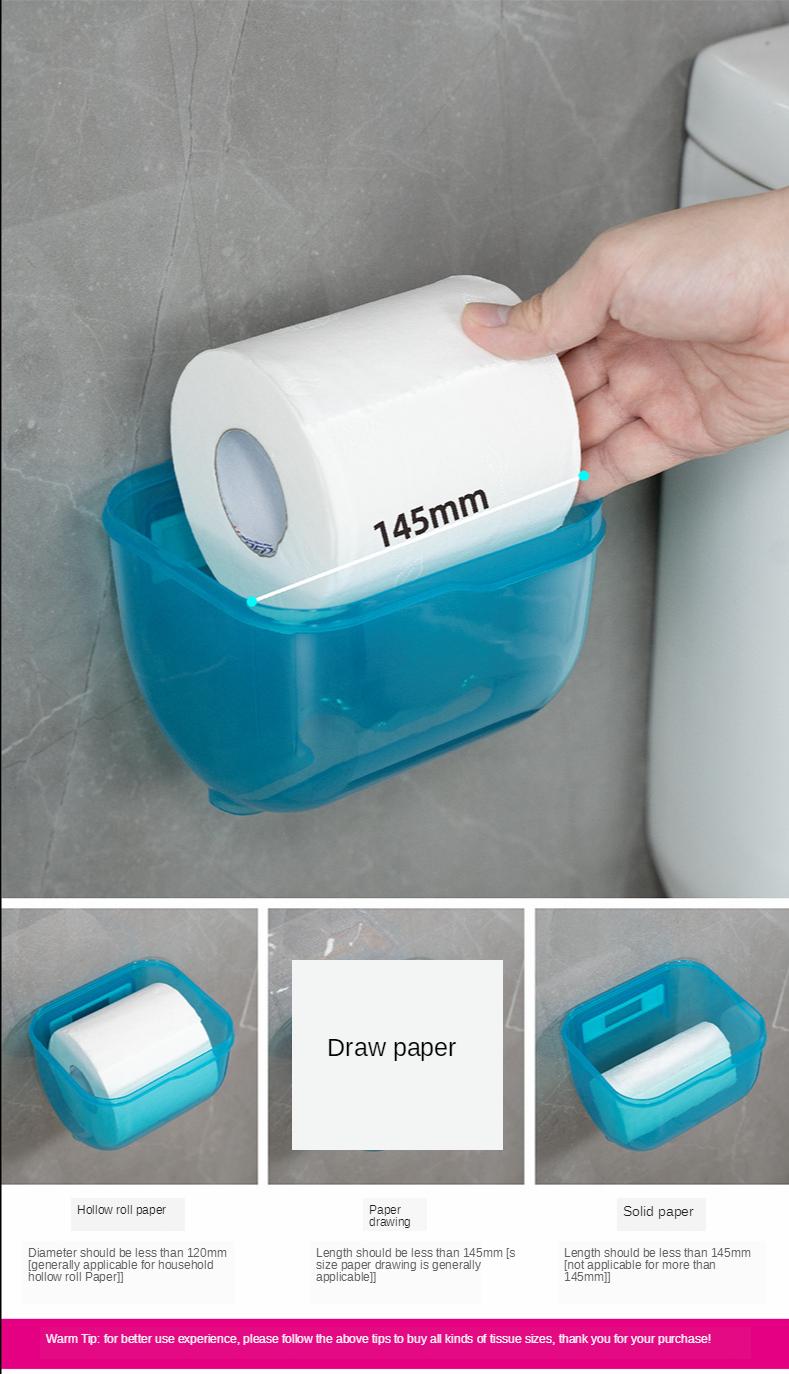 Selbst-adhesive Tissue Box Badezimmer Wc Papier Halter Spender Telefon