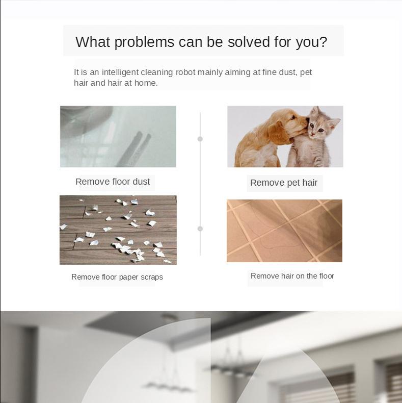 3,7 V 3W Roboter-staubsauger mit Max Power Saug für Harte Böden