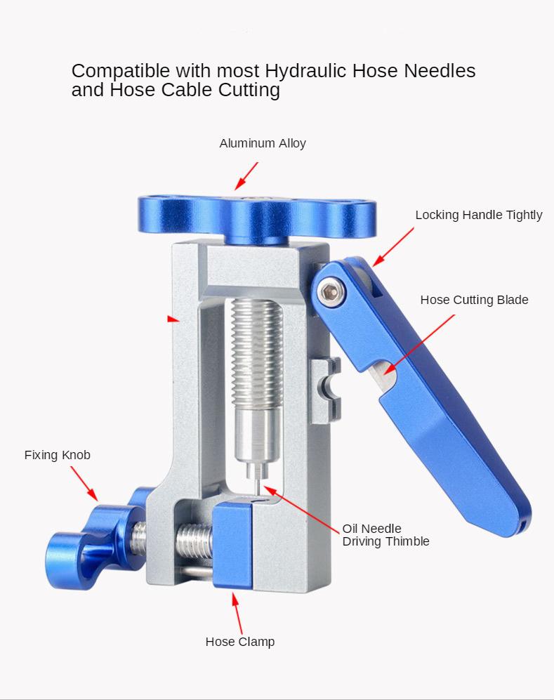 Premium Bike Needle Driver Insertion Tool Aluminum Alloy Bicycle