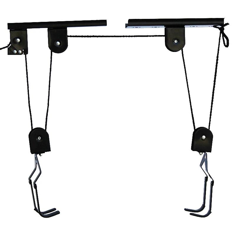 Bicycle Lift Hoist Bike Garage Ceiling Mount Pulley System Rack Hooks Hanger  Set Of Bike Hangers for Garage Storage Display - AliExpress