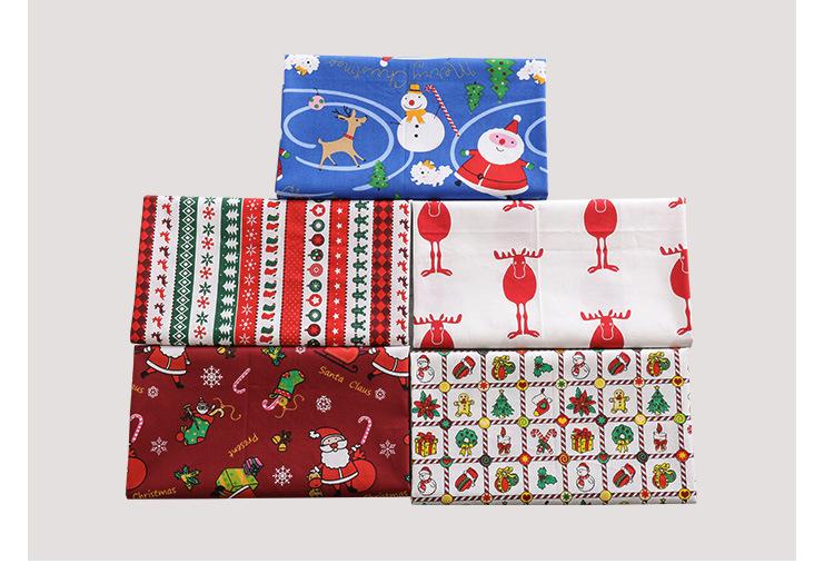 Weihnachten Druck Muster Tuch Natürliche Baumwolle Leinen Stoff Nähen