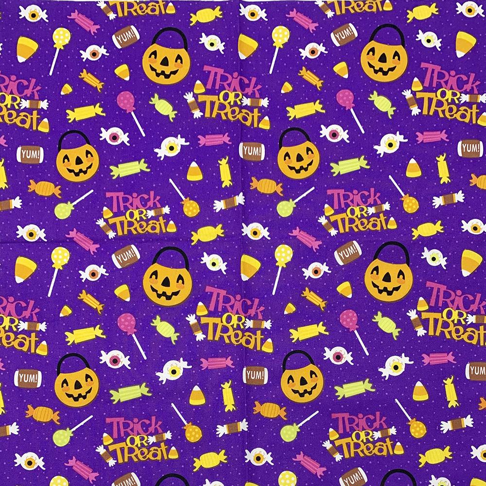 6pcs 50cm halloween stoff kürbis muster für nähen quilt ing bekleidung