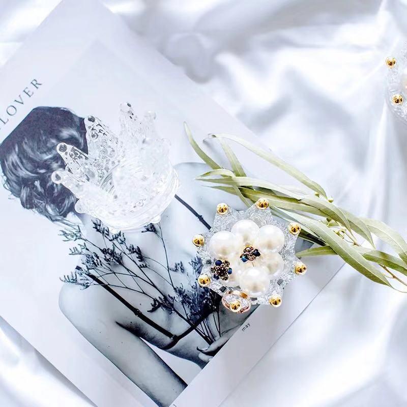 Kristall glas krone votive tealight kerzenhalter aschenbecher desktop