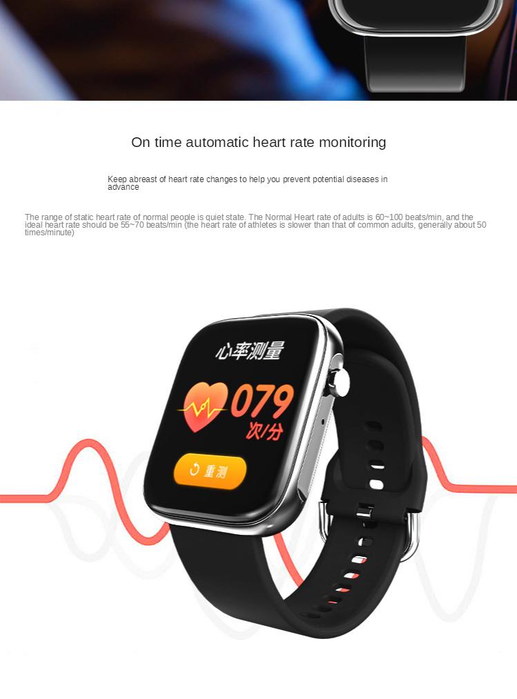 smartwatch with blood pressure oxygen heart rate & sleep quality monitor