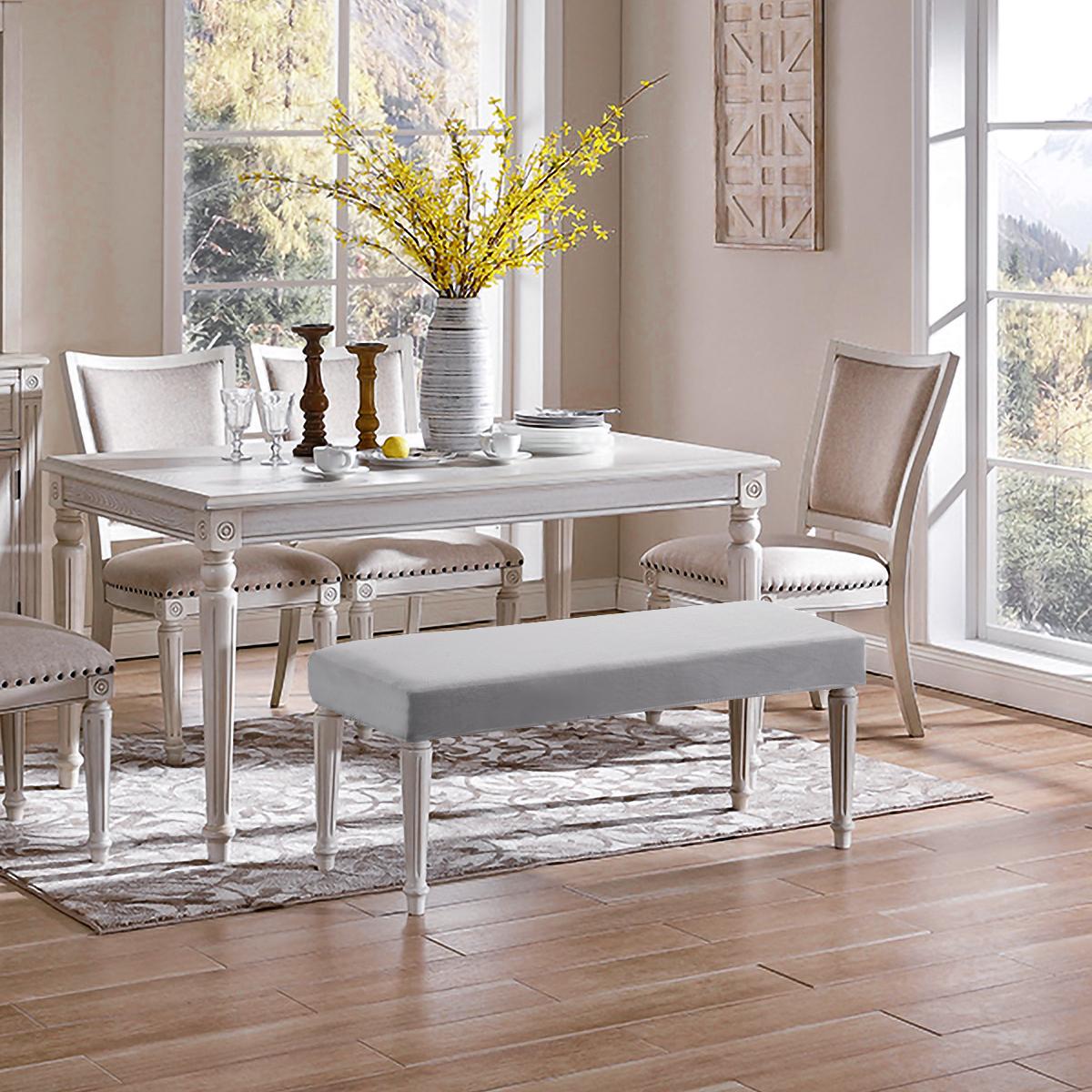 Rectangle Dining Room Chair Covers Seat Bench Cushions Cover Stretch
