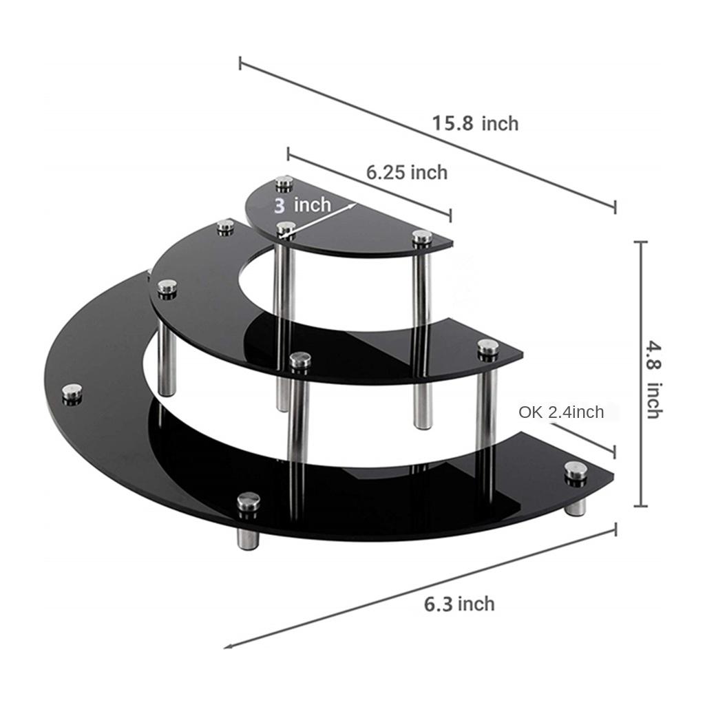 acrylic riser display stand shelf