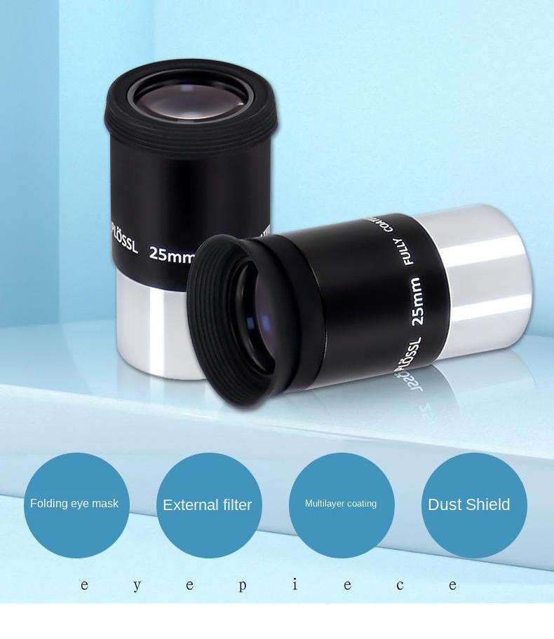 1.25" 25mm Plossl Telescope Eyepiece Plossl Design Threaded for