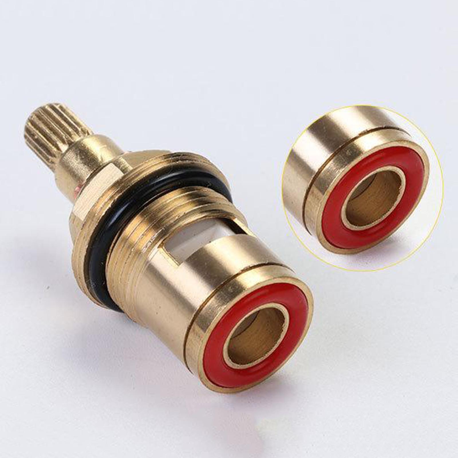 Replacement Brass Ceramic Stem Disc Cartridge Faucet Valve Quarter Turn