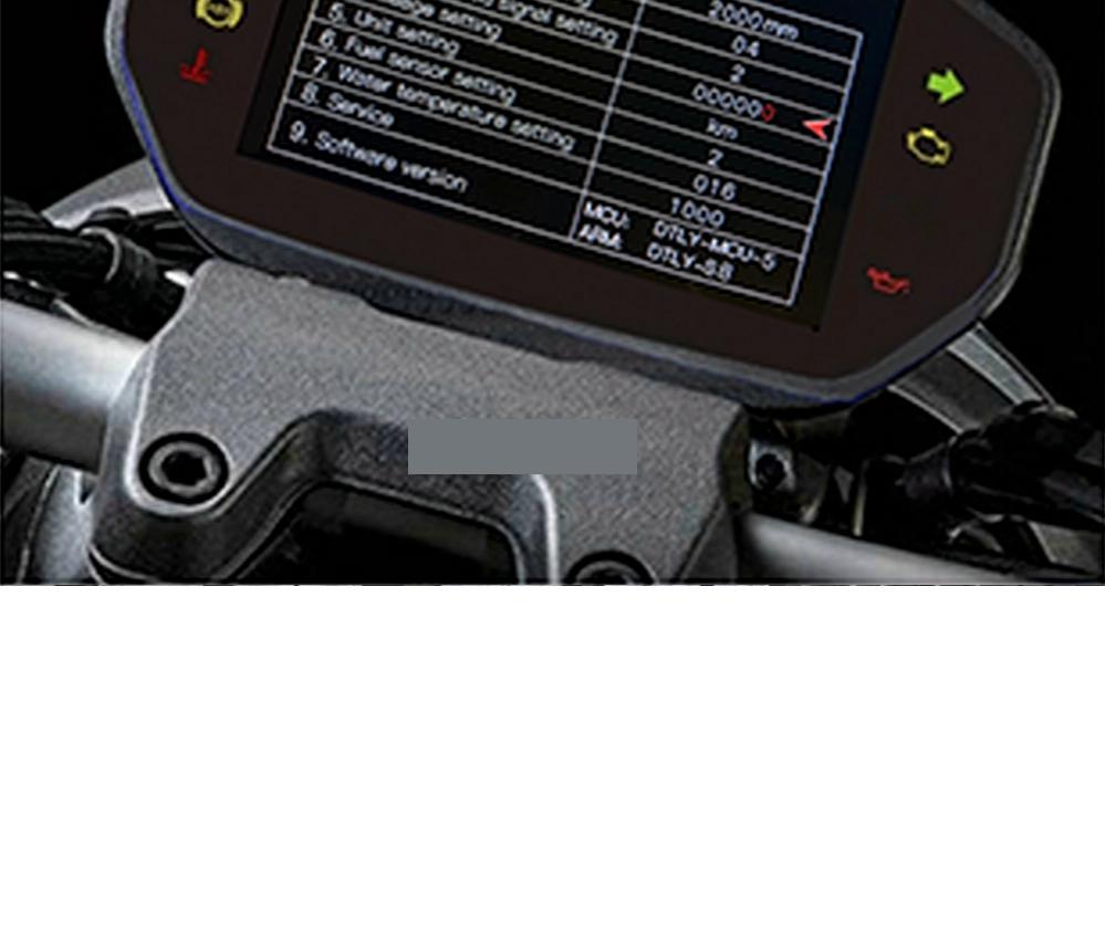 Universal Motorcycle Speedometer Digital Lcd Odometer Tachometer Black