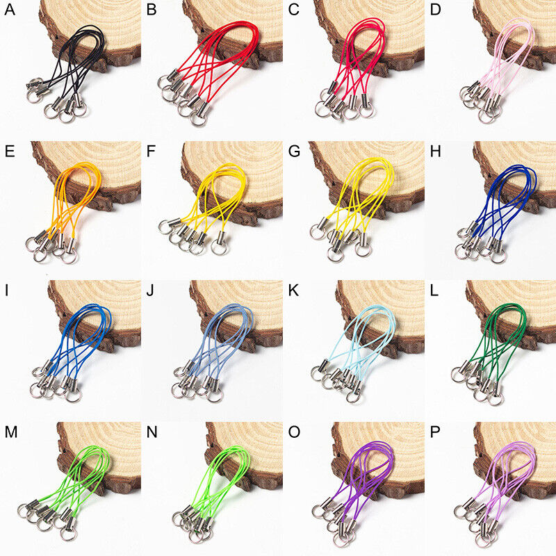 100 Pcs Cell Mobile Phone Dangle Strap/Lariat Charm Lanyard Cord Jewelry DIY - Picture 16 of 35