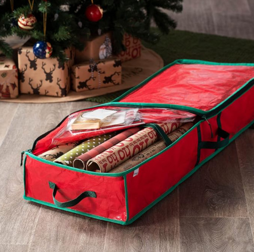 Large Christmas Wrapping Paper Storage Holder Durable Gift Paper Organiser Box - Picture 12 of 16