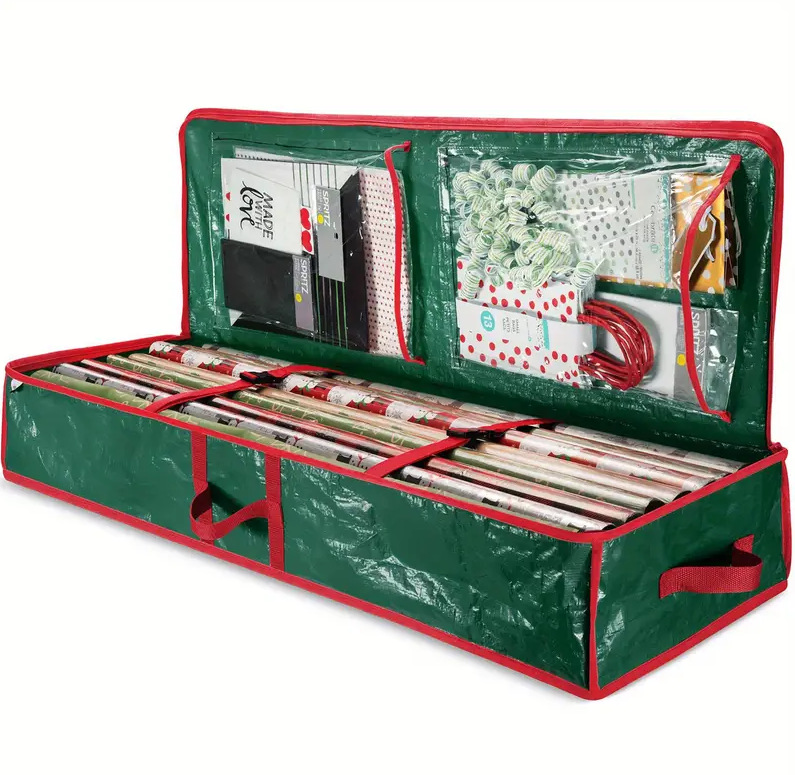 Large Christmas Wrapping Paper Storage Holder Durable Gift Paper Organiser Box - Picture 13 of 16