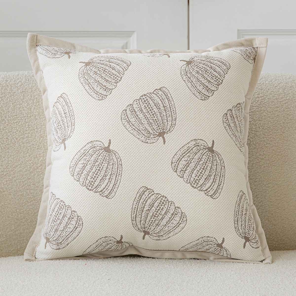 Pillowcase Cream Pillow Cushion Cover for Living Room Sofa Cushion Cover 45cm - Picture 6 of 8
