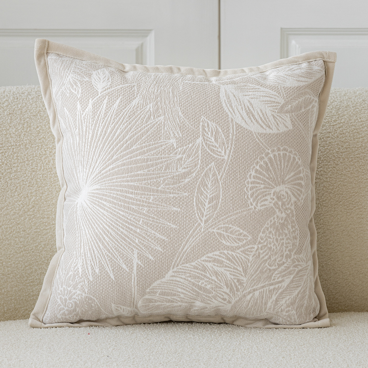 Pillowcase Cream Pillow Cushion Cover for Living Room Sofa Cushion Cover 45cm - Picture 7 of 8