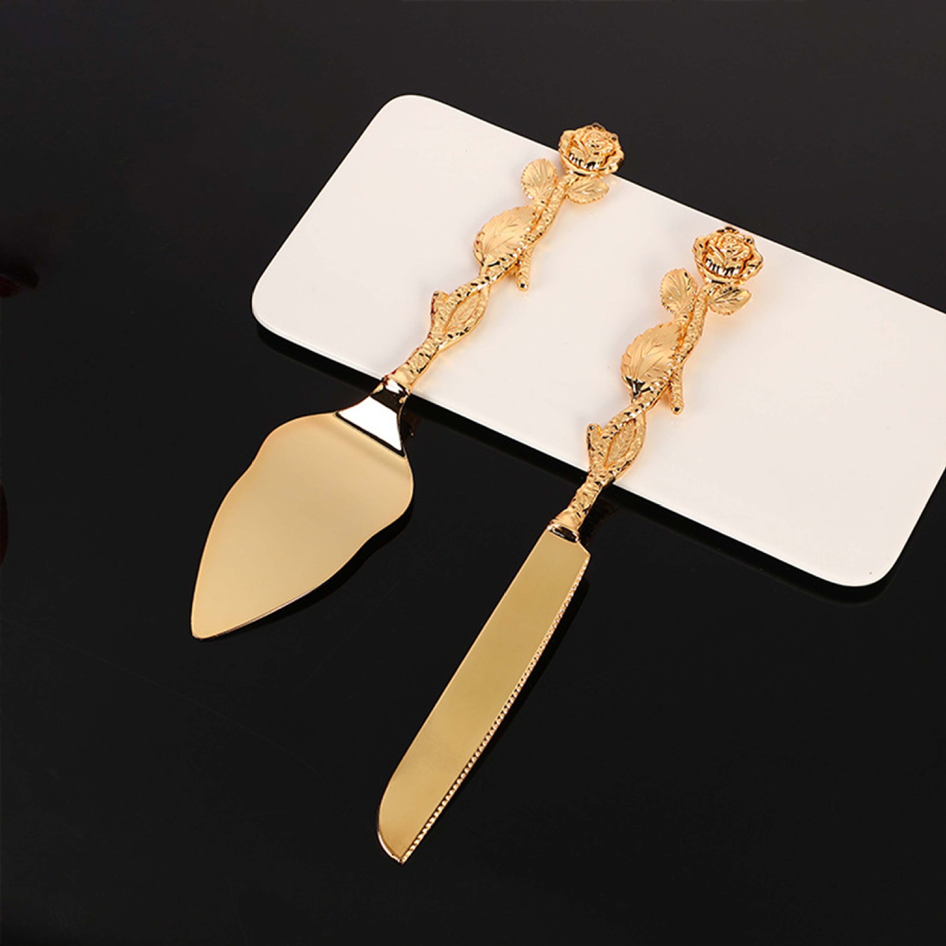 Metal Cake Server Pie Pizza Spatula Shovel Set Dessert Tool Wedding Decorations - Picture 6 of 7
