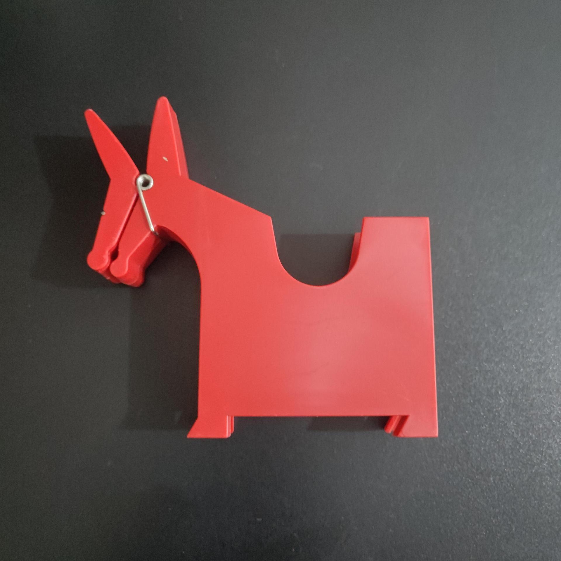 Cute Mule Memo Clip Holder Novelty Animal Paper Note Stand for Desk Home - Picture 7 of 8