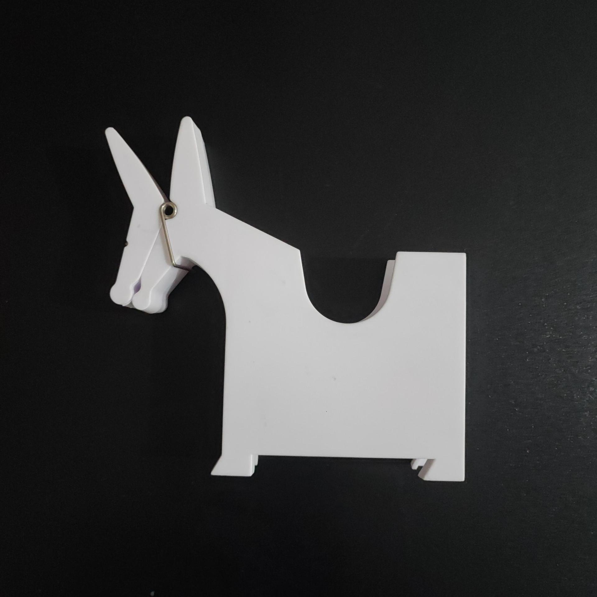 Cute Mule Memo Clip Holder Novelty Animal Paper Note Stand for Desk Home - Picture 6 of 8