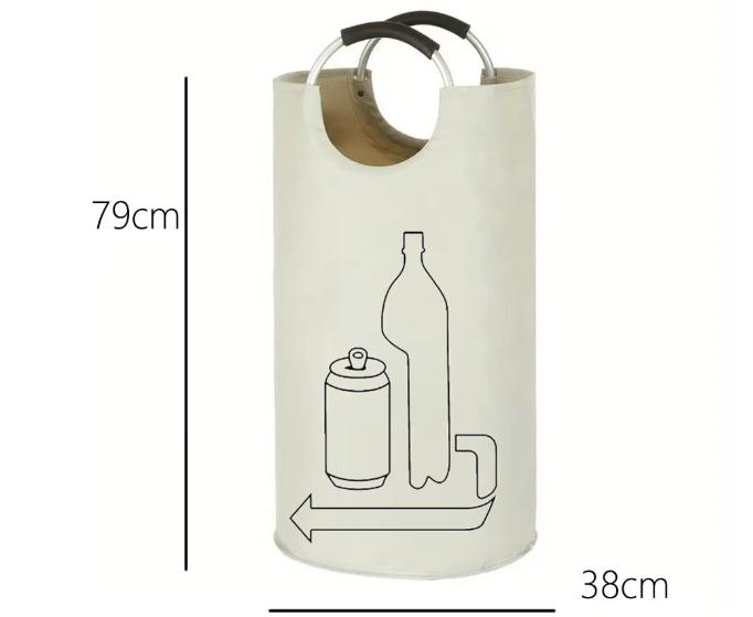 Collapsible Laundry Hamper Oxford Cloth Waterproof Dirty Clothes Basket - Picture 7 of 7