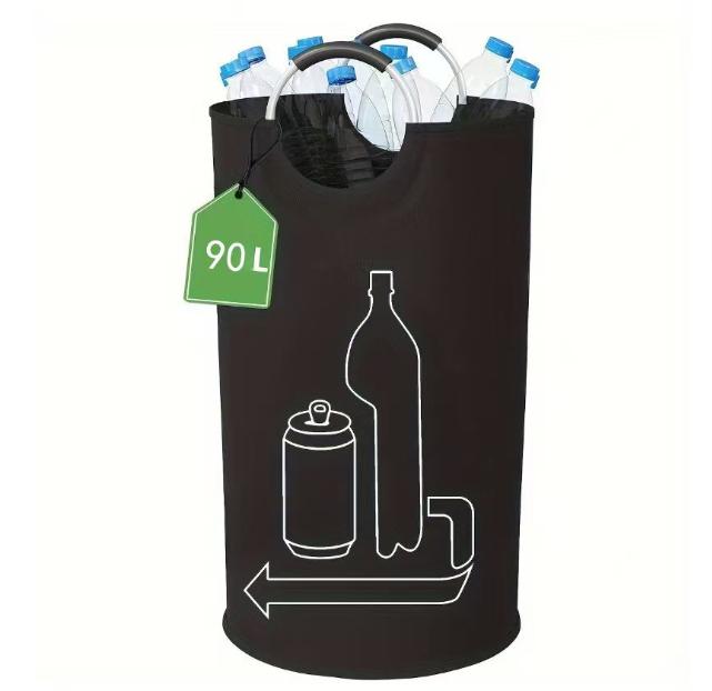 Collapsible Laundry Hamper Oxford Cloth Waterproof Dirty Clothes Basket - Picture 6 of 7