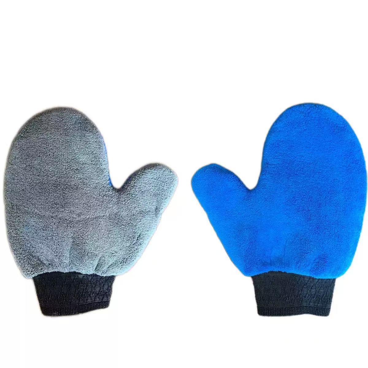 Waterproof Car Washing Gloves Plush Chenille Mitt for Cleaning Wheels Interior - Picture 6 of 6