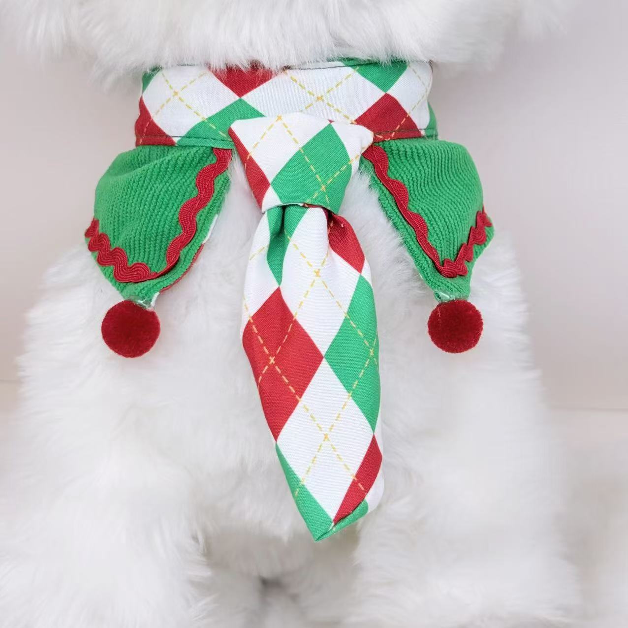 Christmas Pet Bow Tie Cute Dog Cat Neck Tie for Photo Party Costume Gift Set - Picture 7 of 8