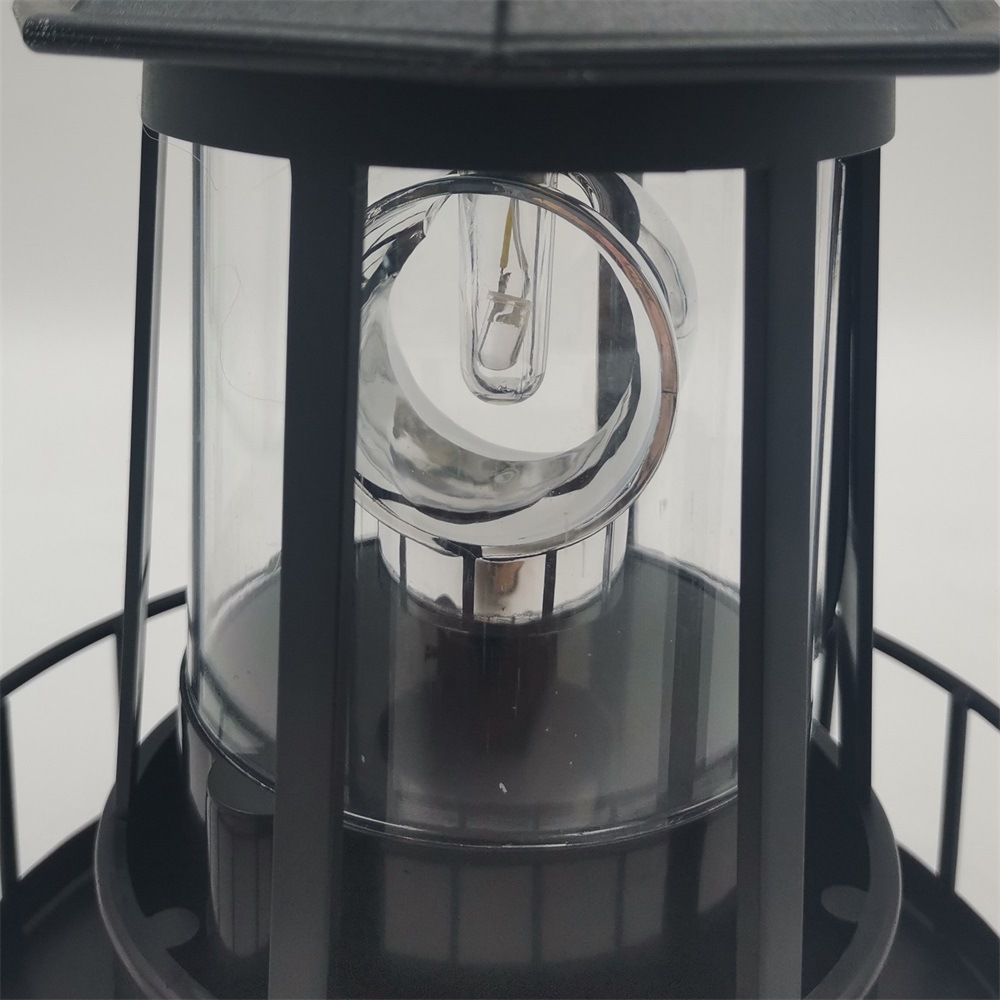 Solar-Leuchtturm Für Den Garten – 21 X 15 Cm, Rotierend, IP44 Wasserdicht | Dekorative Außenleuchte Für Zaun, Terrasse & Hof