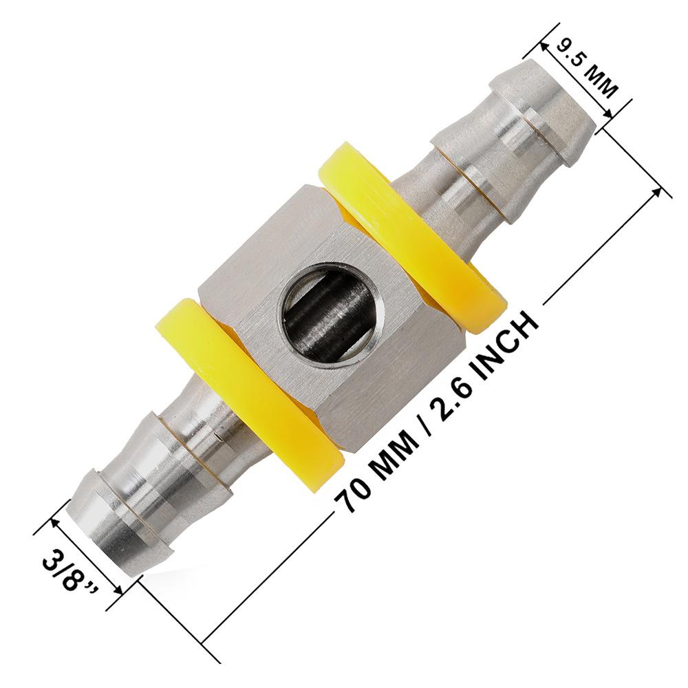 3/8 auto Kraftstoff Linie Kraftstoff Manometer T-Fitting Adapter Stecker