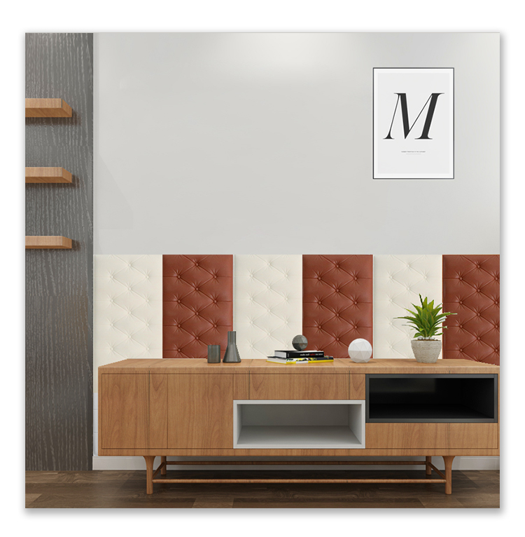 2x Dicke 3D Wallpaper Wandpaneele Pad Für Home Cafe Schlafsaal Bett