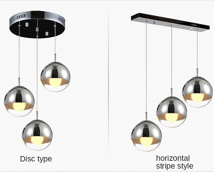 Moderne LED Deckenleuchte Glas Globe Bubble Pendelleuchte Esszimmer