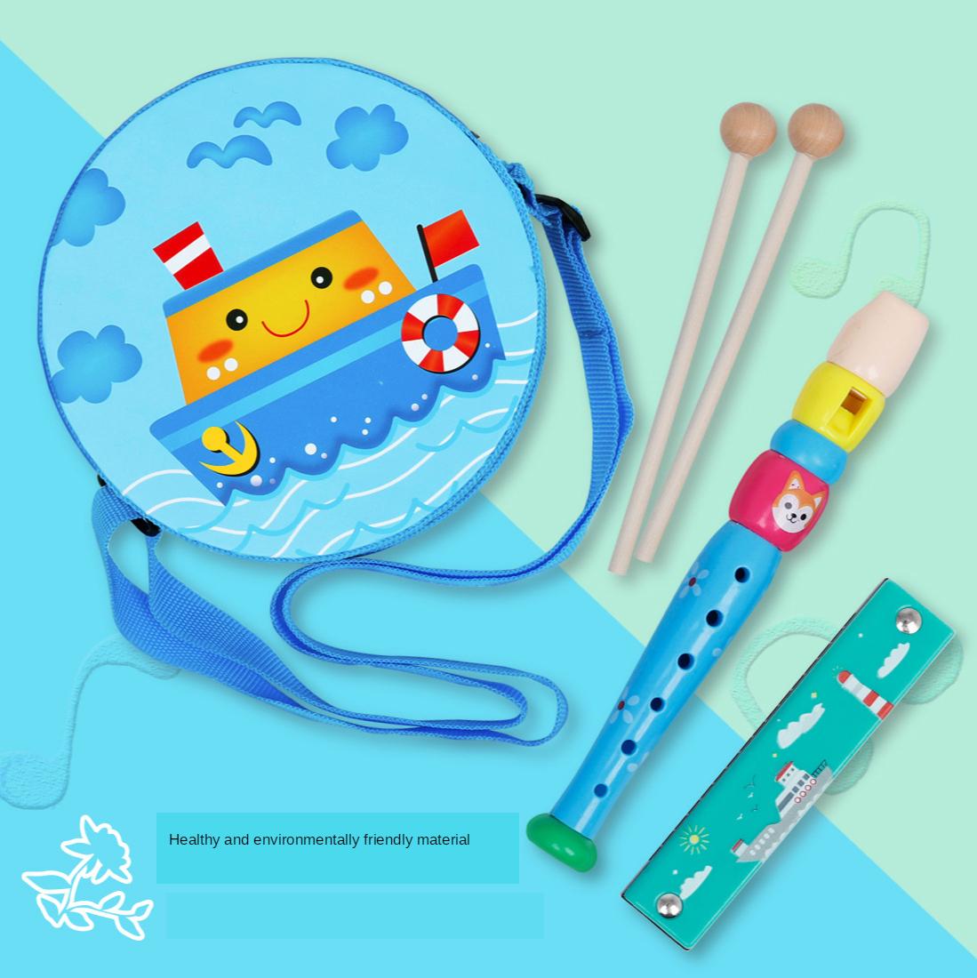 Plastic Kids Musical Instruments Baby Toddlers Music Percussion Set