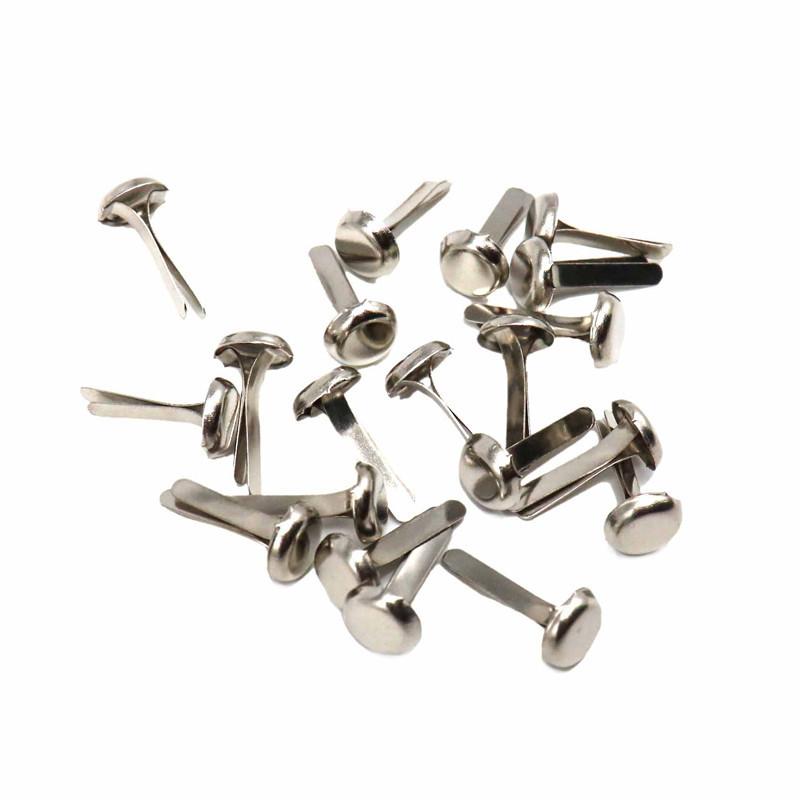 Round Paper Fasteners DIY Metal Split Pins Brads Craft For Card Making