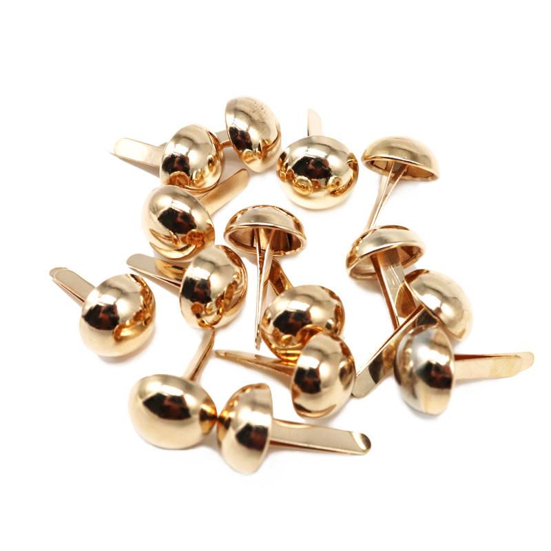 Round Paper Fasteners DIY Metal Split Pins Brads Craft For Card Making