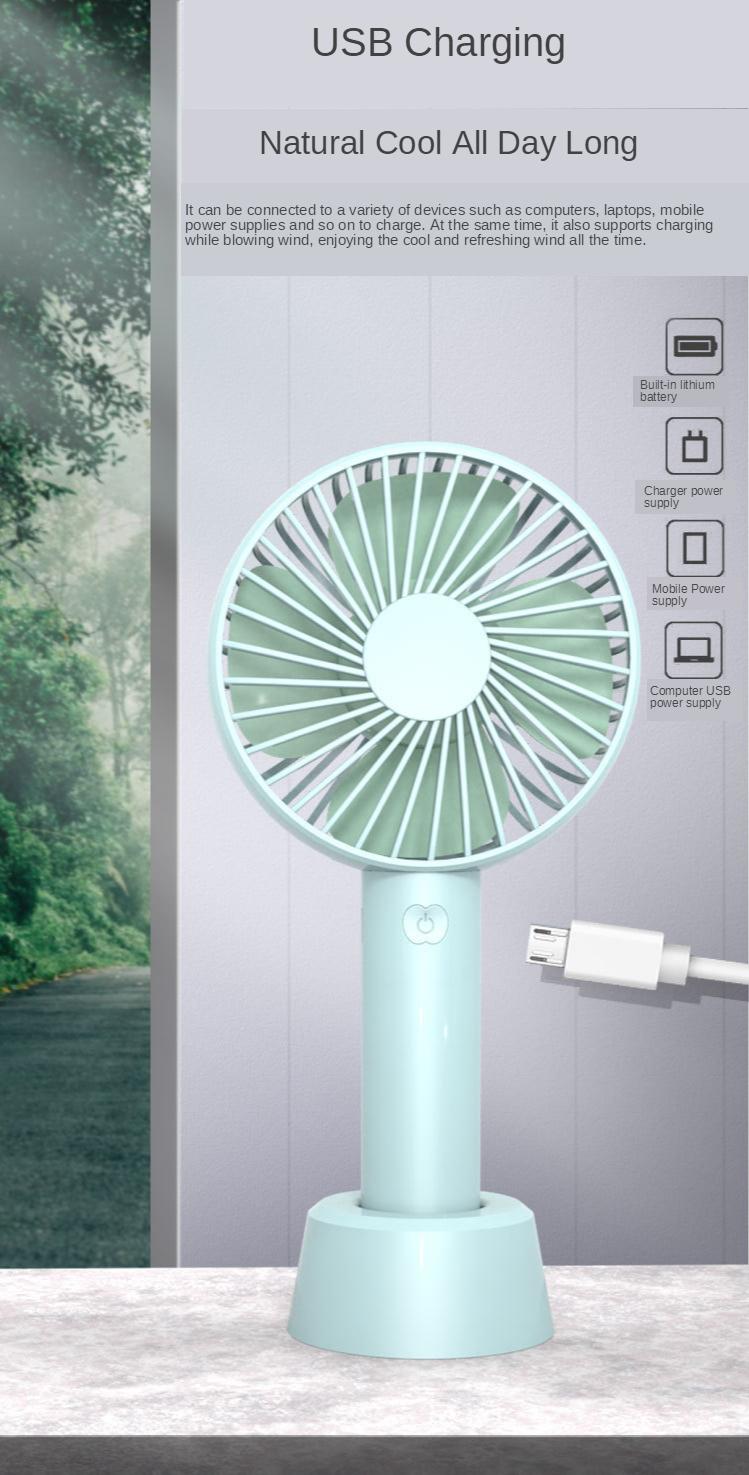 Hongchun Mini Ventilateur Main, Unique Design Ventilateur Portable,  Ventilateur de Poche Avec le Puissant Vent Trubo, USB Rechargeable  Ventilateur a Main-Blanc 