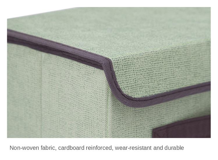 Aufbewahrungskorb Stoff mit Deckel und Griff Faltbarer Cube