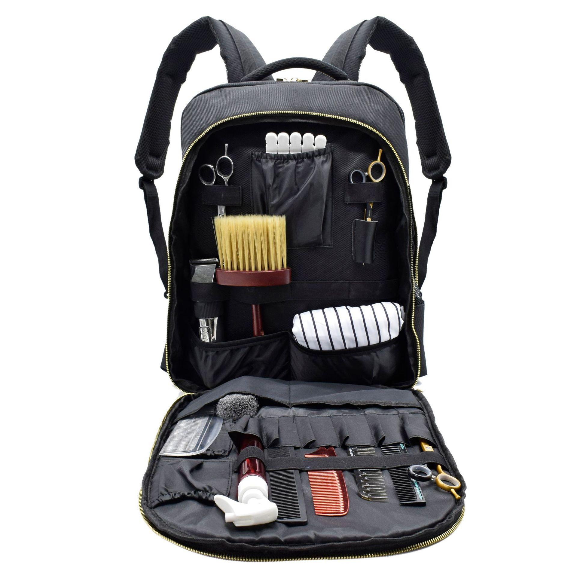 Portable Barber Backpack Stylist Travel Bag Clipper Scissors Comb Tool