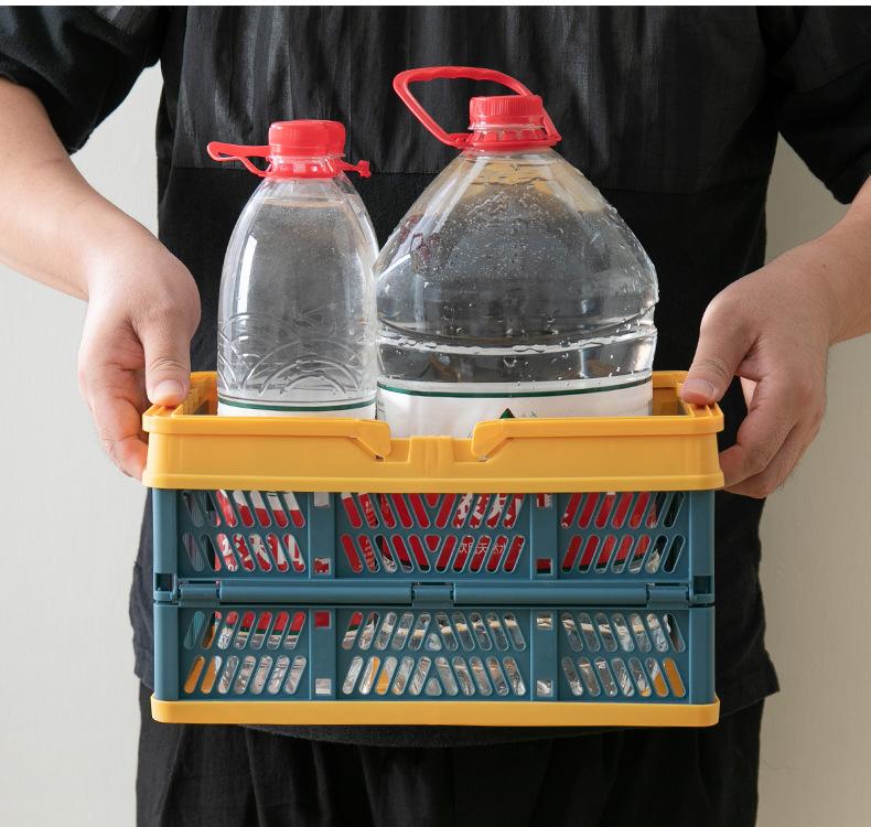 Tragbare klappbare aufbewahrung kiste koffer korb zusammen klappbare