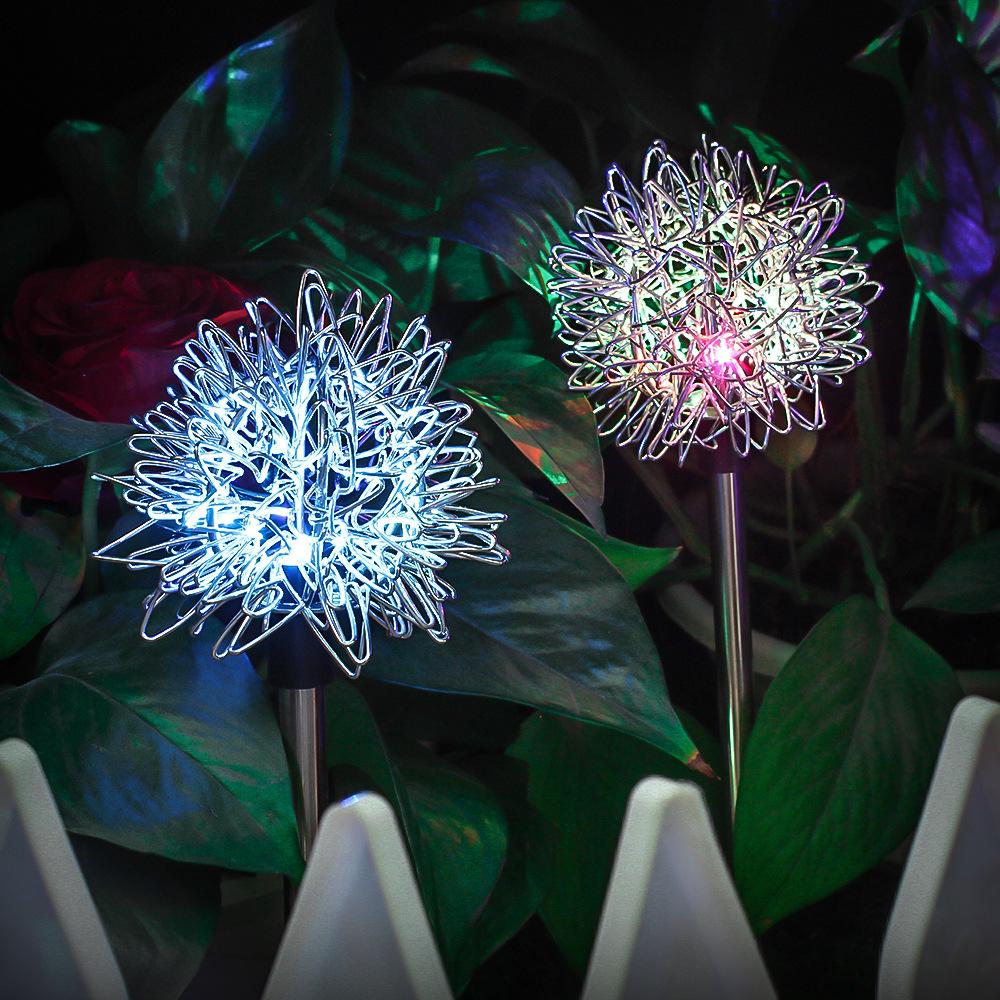 Solar Garten Lichter Im Freien, Löwenzahn Blume Stake Licht, Dekorative
