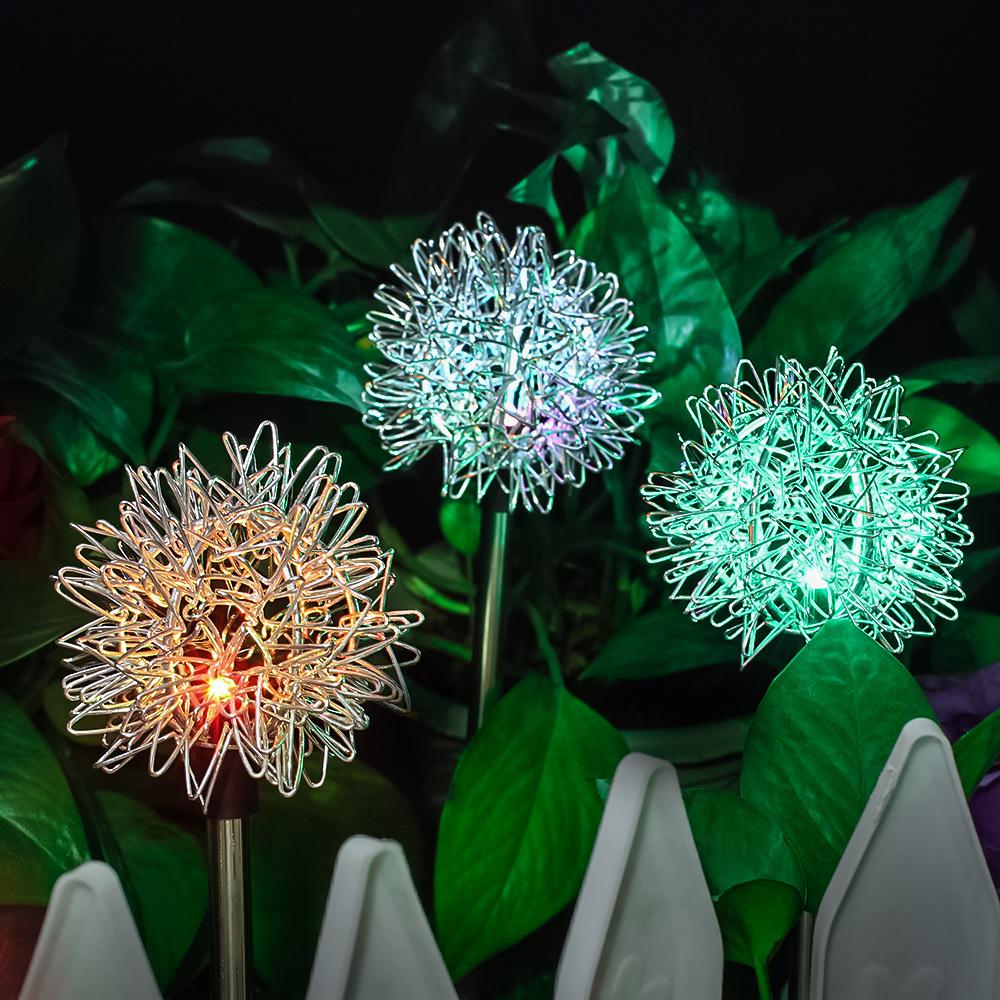 Solar Garten Lichter Im Freien, Löwenzahn Blume Stake Licht, Dekorative