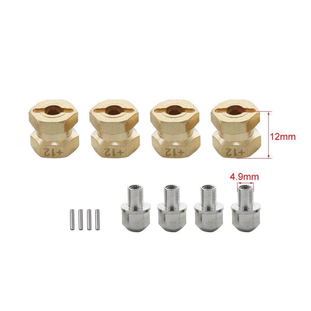 4-teilige RC-Rad-Sechskantnaben Adapter Für SCX10 1/10 RC Crawler, 11mm, Aus Aluminiumlegierung