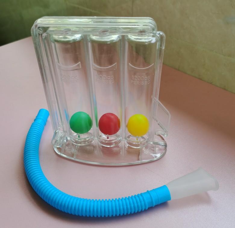 3 bälle Atmen Exerciser Lunge Funktion Verbesserung Tiefe Atem Trainer