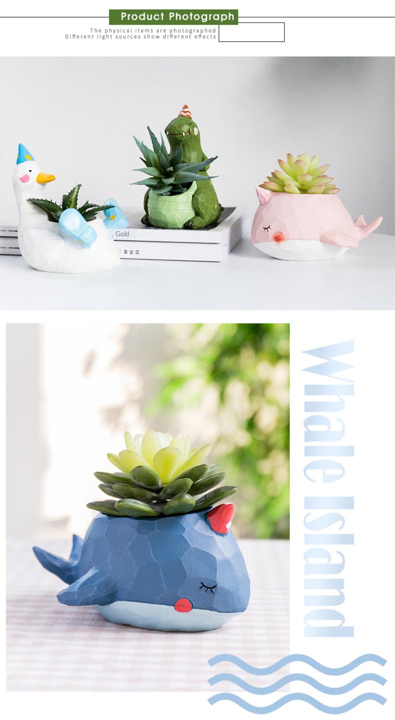 Succulent Cactus Pot Window Box for Plants Flowers with ...