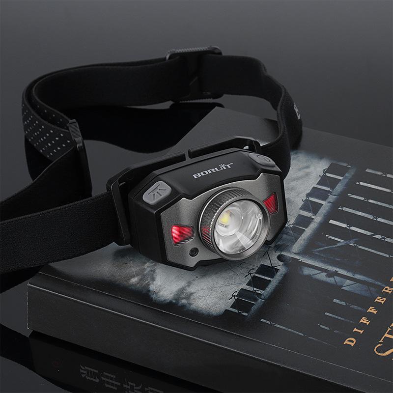 HEAD TORCH LIGHT HANDS FREE LAMP BRIGHT WHITE & RED LED CAMPING NIGHT