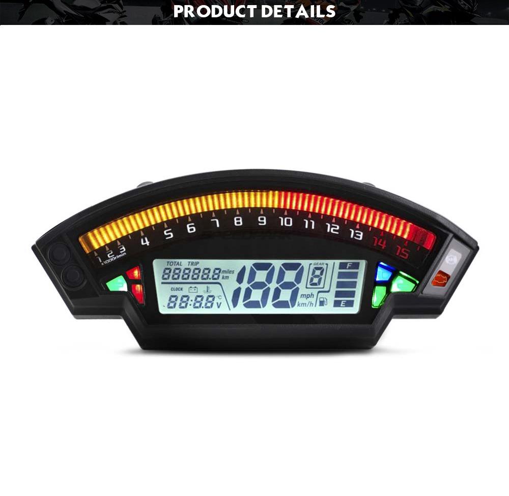 Motorbike Digital Speedometer Speedo Odometer Odo For 1 2