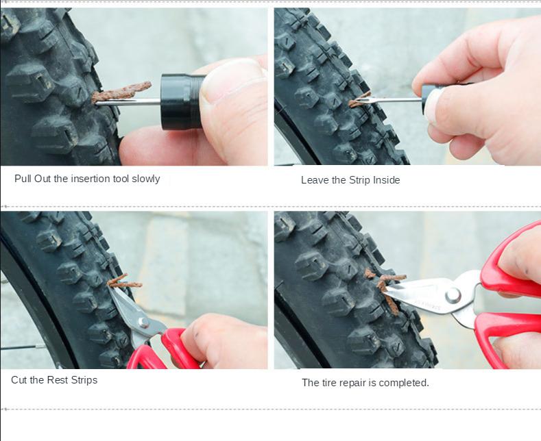 20x Tubeless Tire Tyre Puncture Repair Kit Strips Plug Car cycling Bike PRI