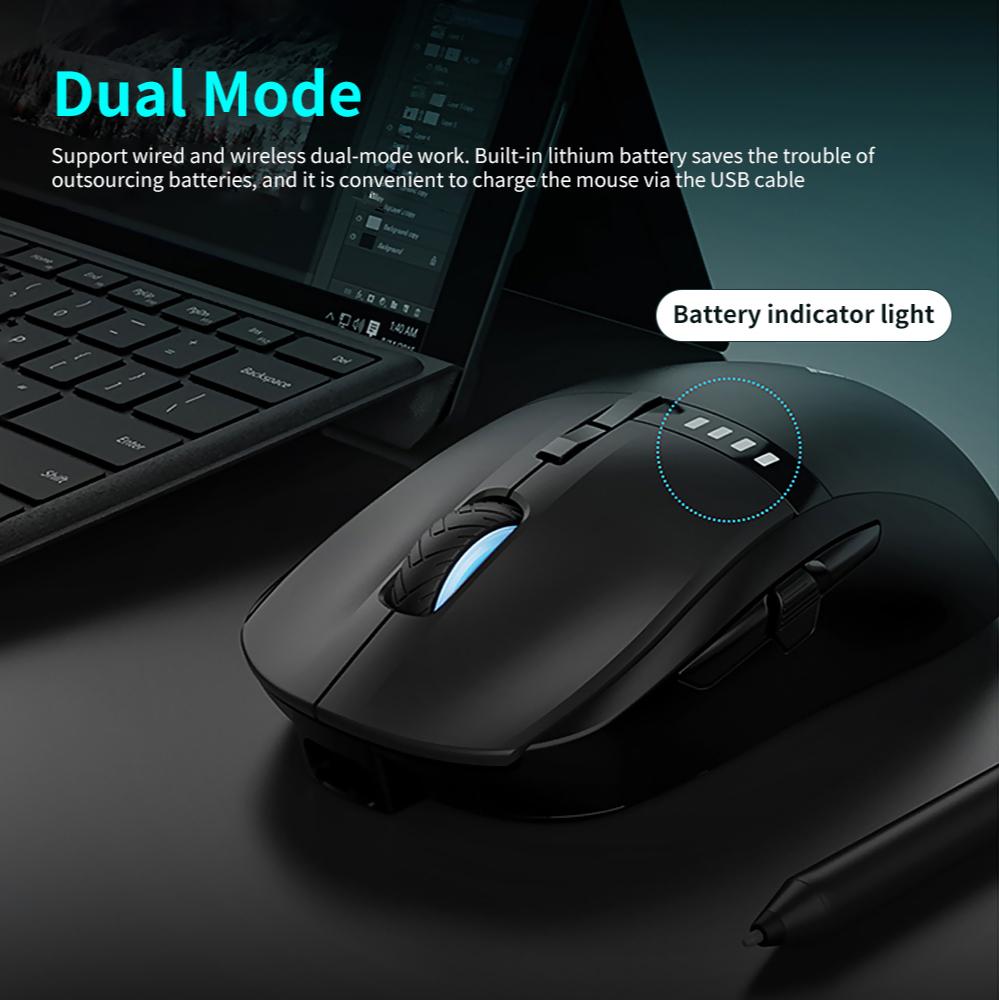 Ajazz i305Pro 2.4G Wireless Type-C Wired Dual Mode Gaming Mouse ...