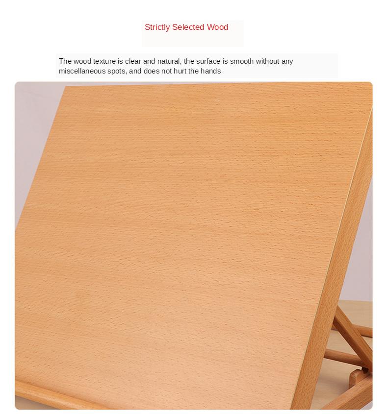 Wood Desk Easel Adjustable Tabletop Easel Drawing & Sketching Board 45X35X30CM