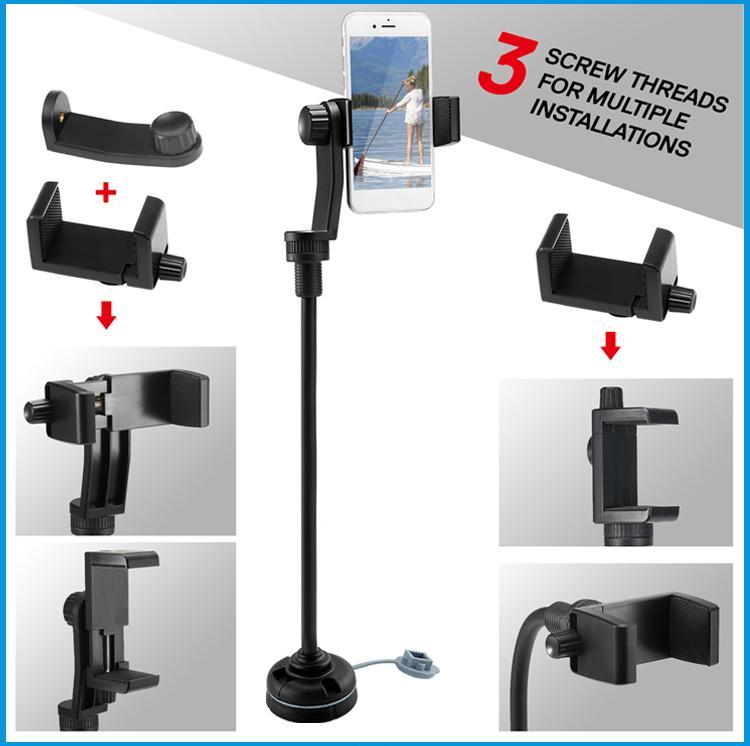 Universal Kayak Phone Mount Adjustable Camera Mount Holder for Boat